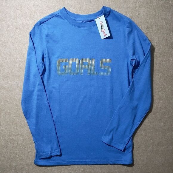 Cat & Jack Boys Graphic Print Blue T-Shirt -I - Picture 1 of 3
